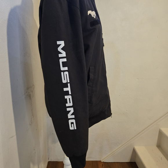 Black 60th Anniversary Mustang Bomber Jacket Size M - Picture 4 of 5